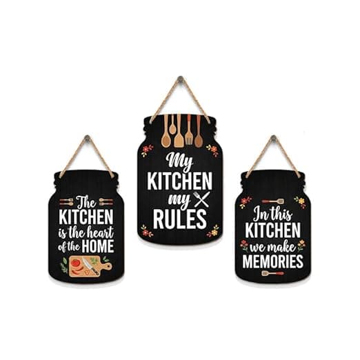 Enjoy Little Things Wooden Kitchen Wall Hanger | Inspiring Home Decor