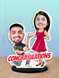 Ring Ceremoney Couple Caricature Photo Stand