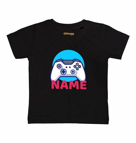Customised Name Kids Gamer Tshirts