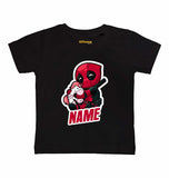 Customised Name Kids Deadpool Tshirts