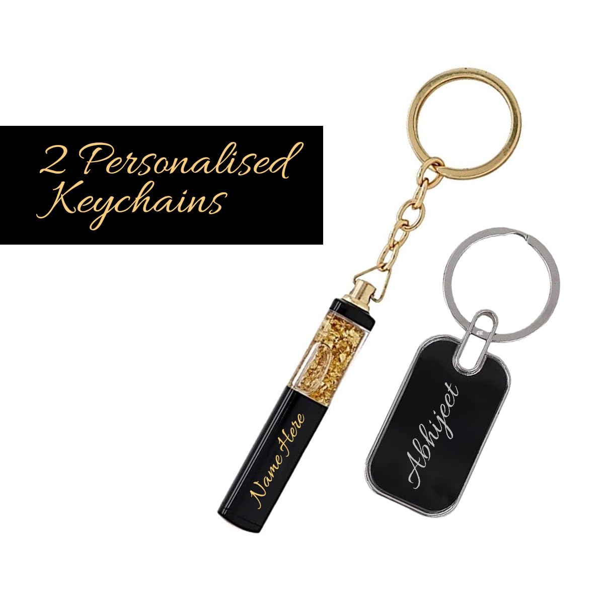 Customized Pen and Keychain (Set of 3) Gift Set with Name Engraving | Personalized Gifts for Men & Women | Corporate, Birthday, and Special Occasion Gift for Husband, Wife, Boyfriend, Brother