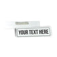 Acrylic Engraved Name Badges 3.5inx1in 2MM White