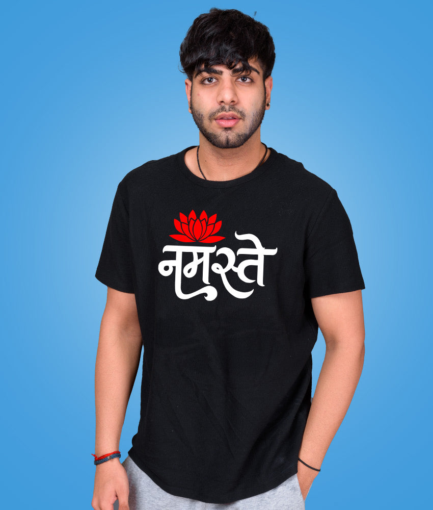 Namaste Hindi Unisex Pure Cotton Tshirts