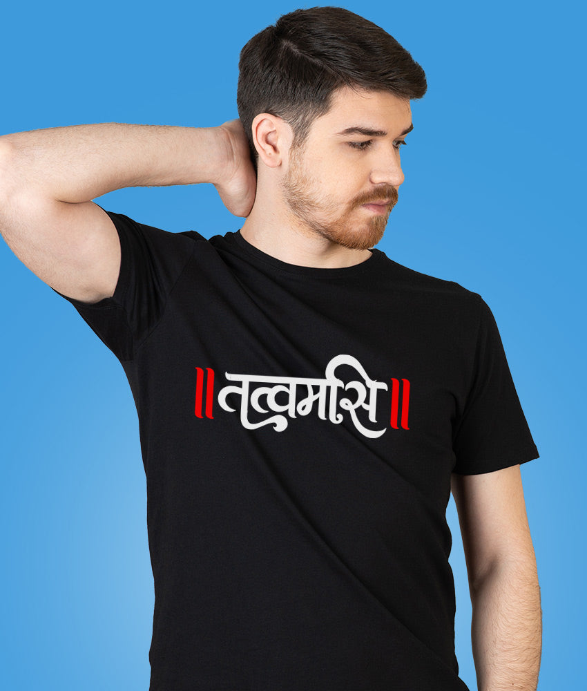 Tatvamasi Hindi Unisex Pure Cotton Tshirts