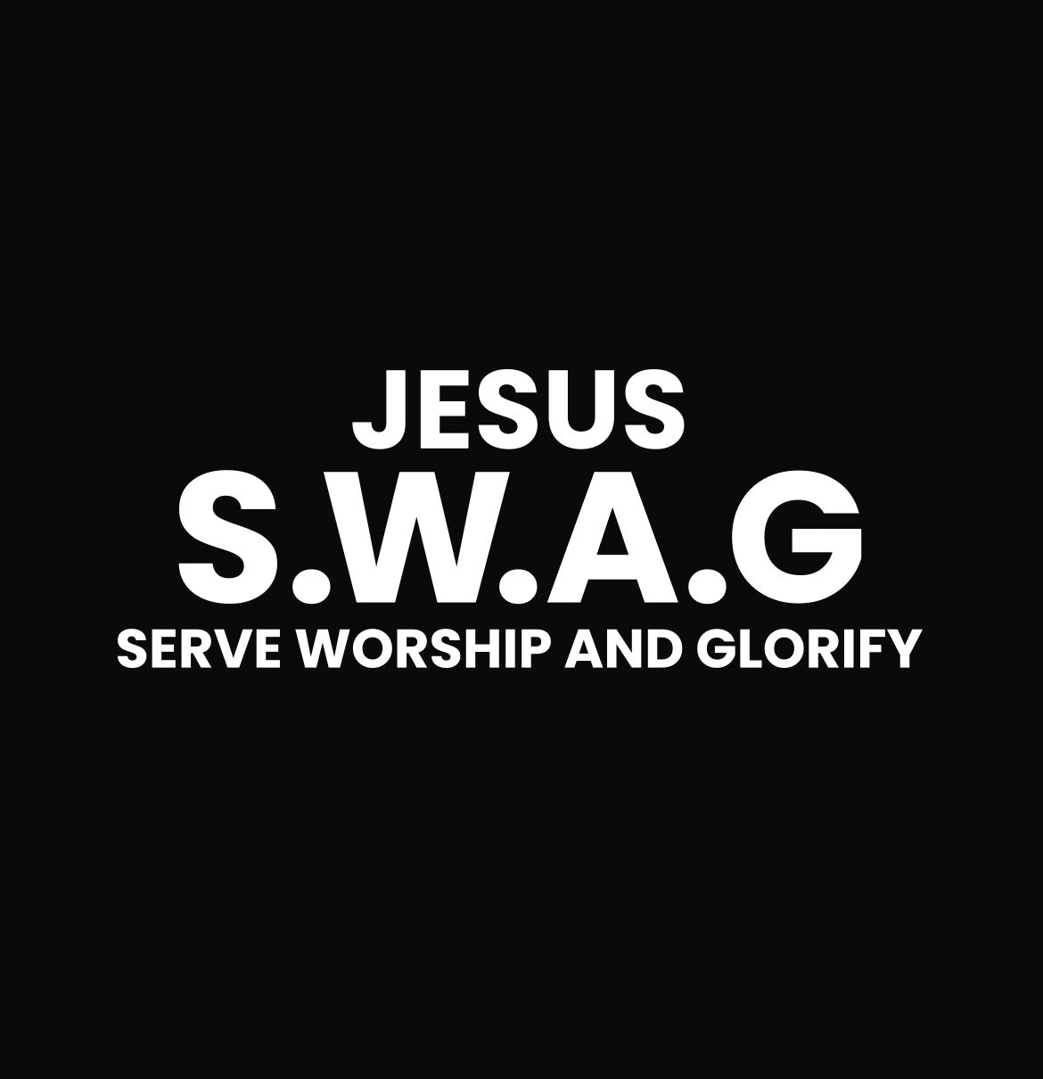 Jesus SWAG Saves Pure Cotton Round Neck Tshirt