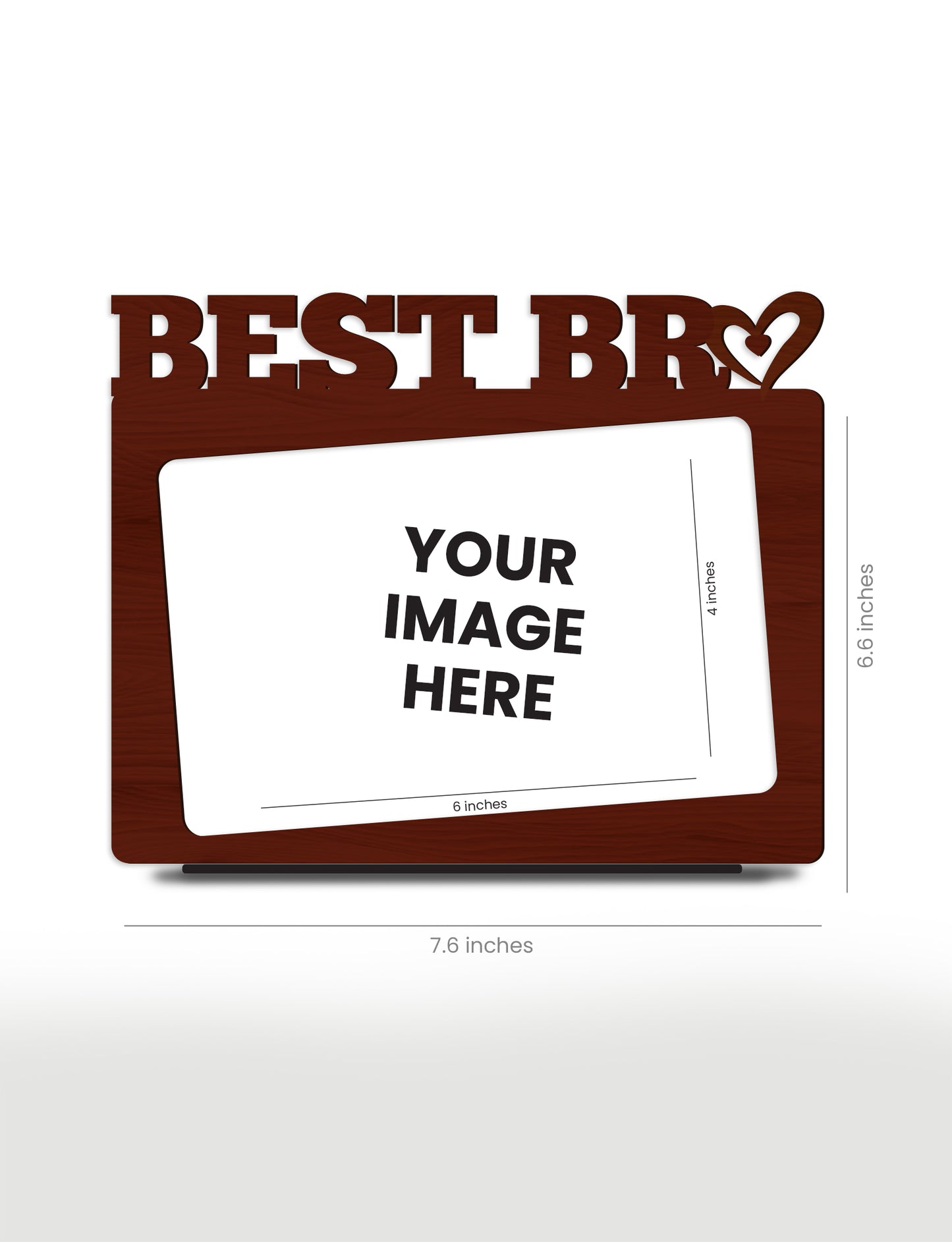 Personalised Pre-Printed Best Bro Photo Frame