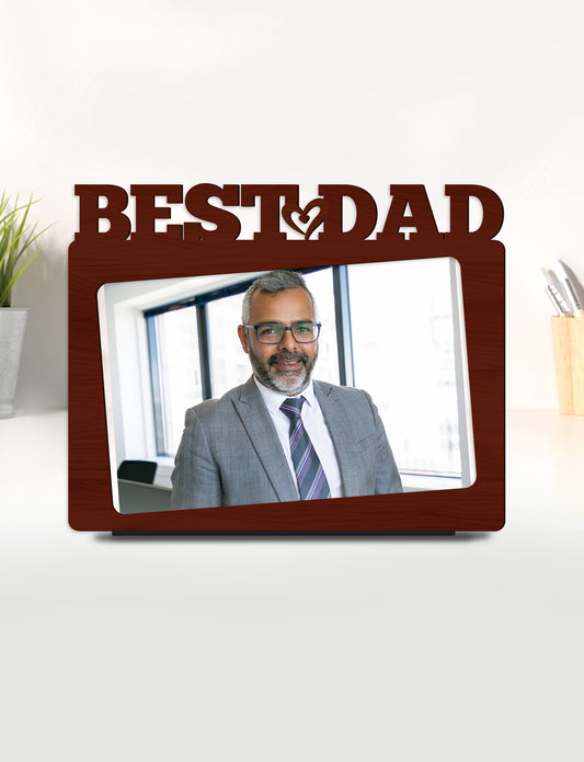 Personalised Pre-Printed Best Dad Photo Frame