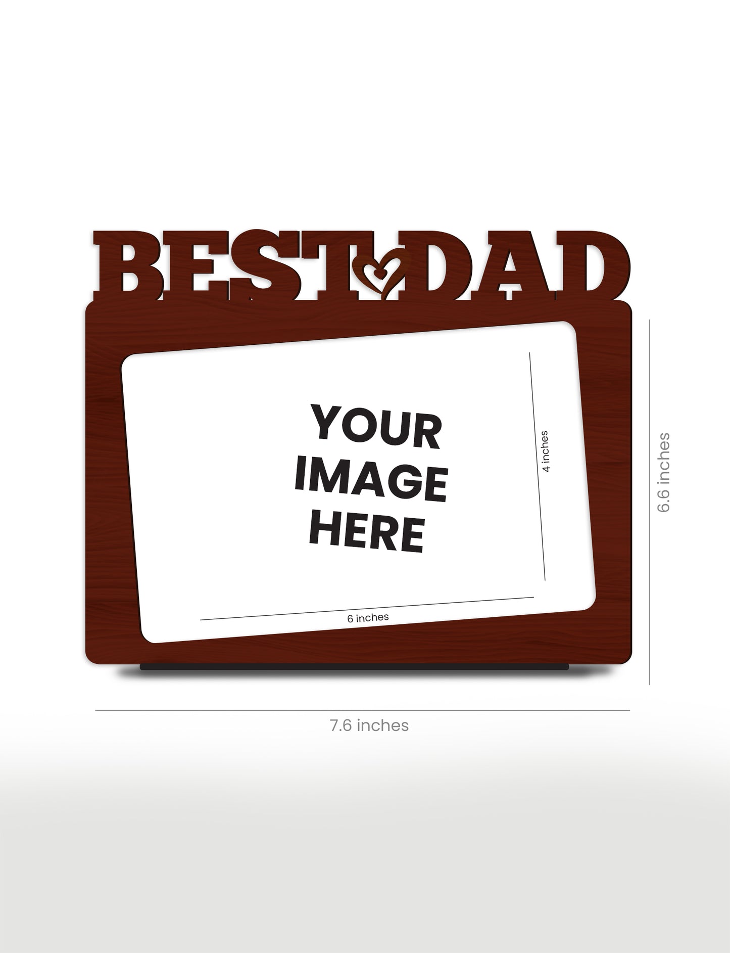 Personalised Pre-Printed Best Dad Photo Frame