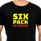 Six Pack is Coming Unisex Pure Cotton Round Neck Tshirt For Artist