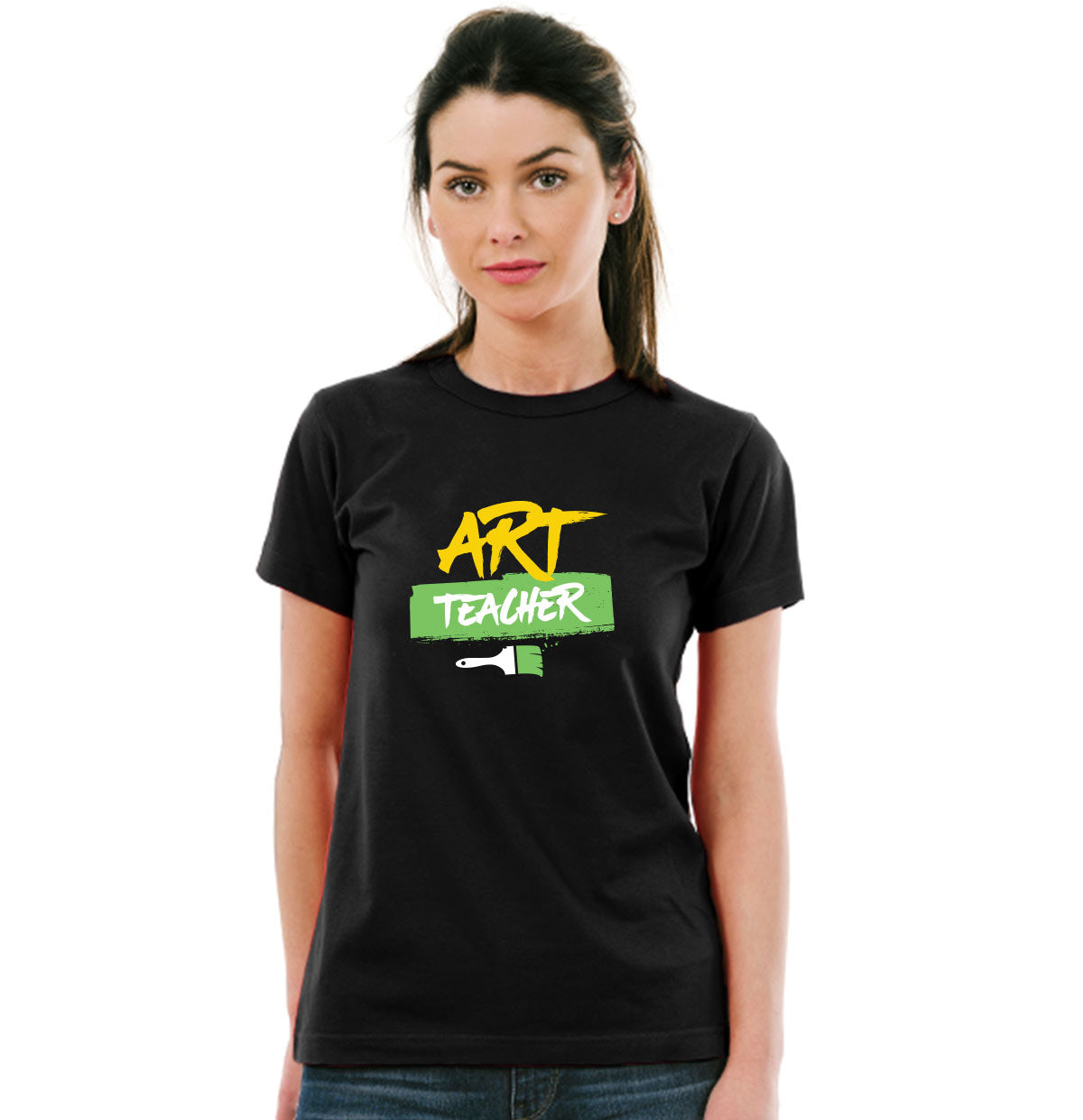 Art Teacher Unisex Pure Cotton Round Neck Tshirt For Artist