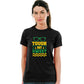 Tough But Sweet Pure Cotton Women Round Neck Tshirt