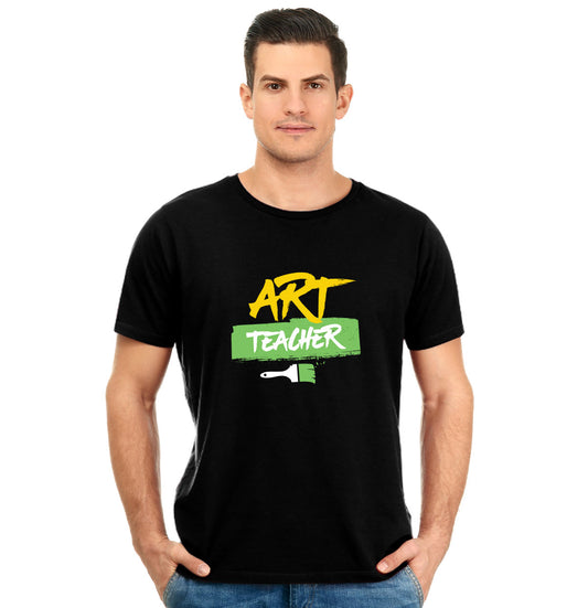 Art Teacher Unisex Pure Cotton Round Neck Tshirt For Artist