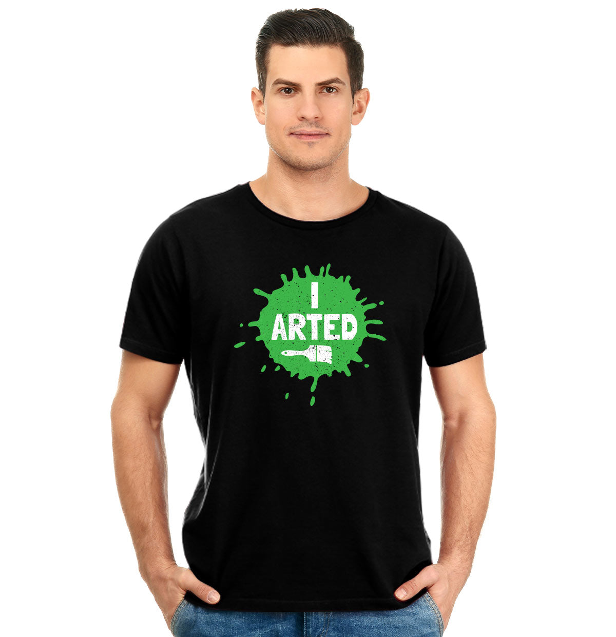 I arted Unisex Pure Cotton Round Neck Tshirt For Artist