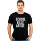 School Kills Artist Unisex Pure Cotton Round Neck Tshirt For Artist