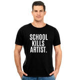 School Kills Artist Unisex Pure Cotton Round Neck Tshirt For Artist