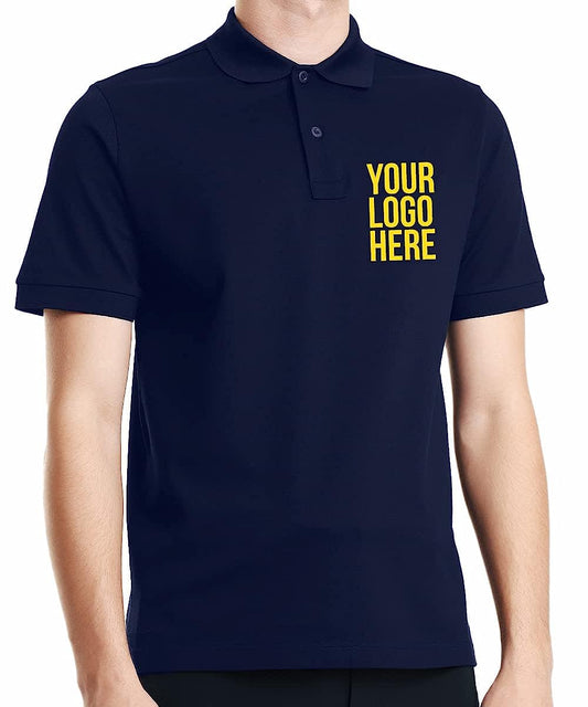 Customised Polo Collar Neck Sports Cotton Unisex T-Shirt