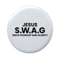 Jesus Swag Round Badge Pack of 4