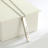 Bar Pendant with Name Customised