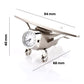 Metal Plane Paper Weight With Clock