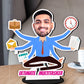 Multitask Men Caricature Photo Stand