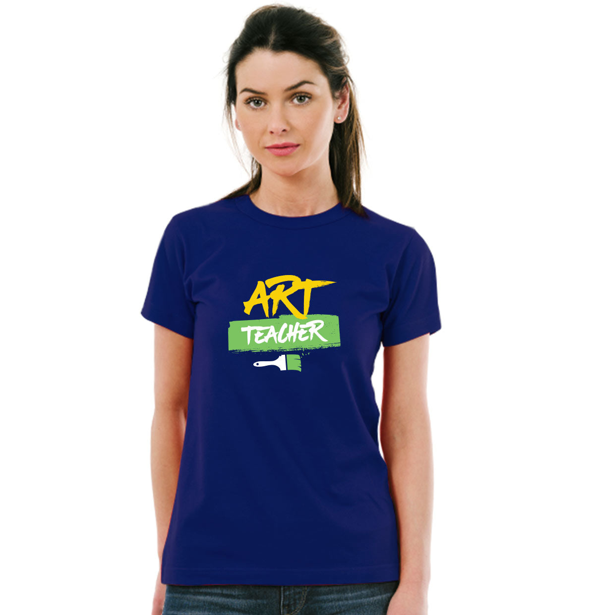 Art Teacher Unisex Pure Cotton Round Neck Tshirt For Artist