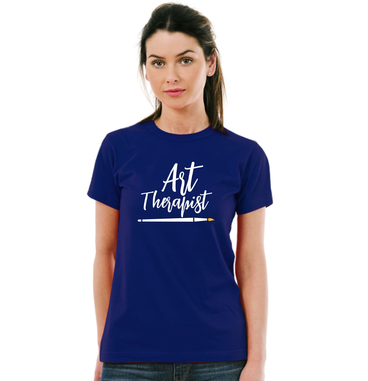 Art Therapist Unisex Pure Cotton Round Neck Tshirt For Artist