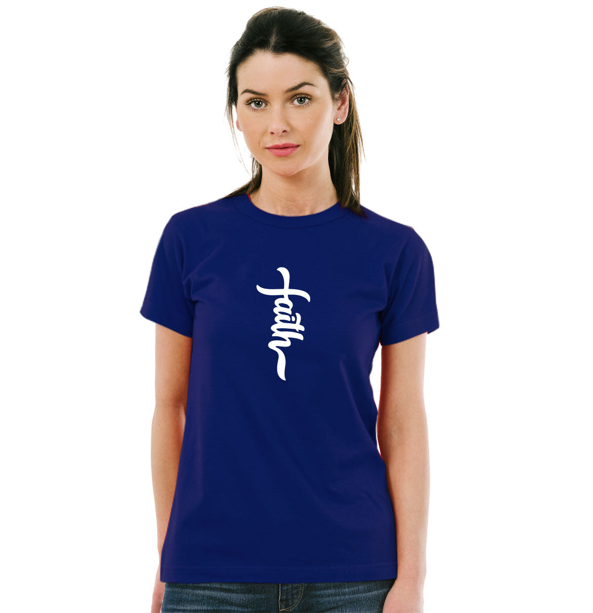 Faith Pure Cotton Round Neck Tshirt