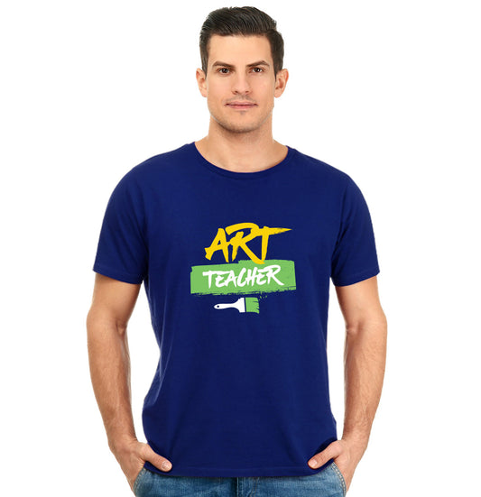 Art Teacher Unisex Pure Cotton Round Neck Tshirt For Artist