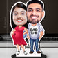 Personalised Preganancy Couple Caricature Photo Stand