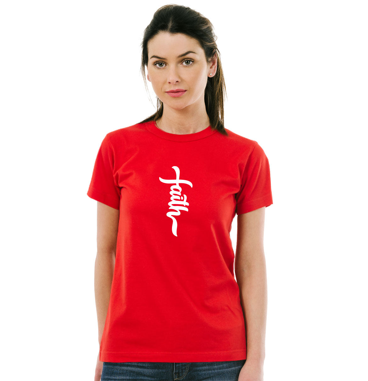 Faith Pure Cotton Round Neck Tshirt