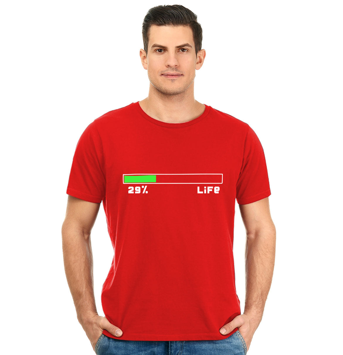 29% Life Loading Pure Cotton Round Neck Tshirt