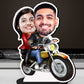 Personalised Rider Couple Caricature Photo Stand