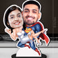 Personalised Super Couple Caricature Photo Stand