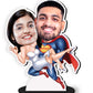 Personalised Super Couple Caricature Photo Stand