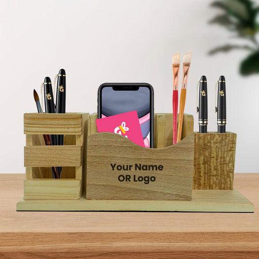 Wooden Desk Organiser W002