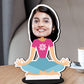Yoga Girl Caricature Photo Stand