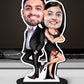 Personalised Boss Couple Caricature Photo Stand